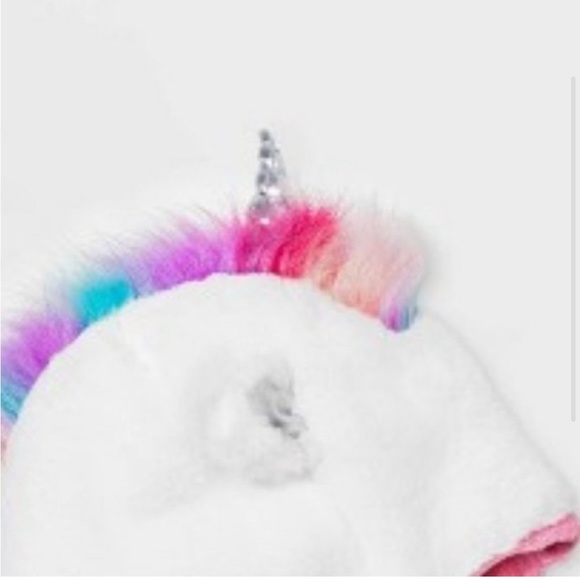 NWT Cat & Jack Baby Girls’ Fleece Trapper Winter Hat & Mittens Set - Picture 2 of 6